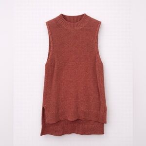Rust Colored Sleeveless Sweater